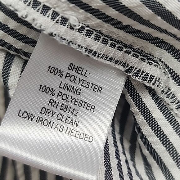 London Times Size 12 Seersucker & Lace Dress - Picture 7 of 7